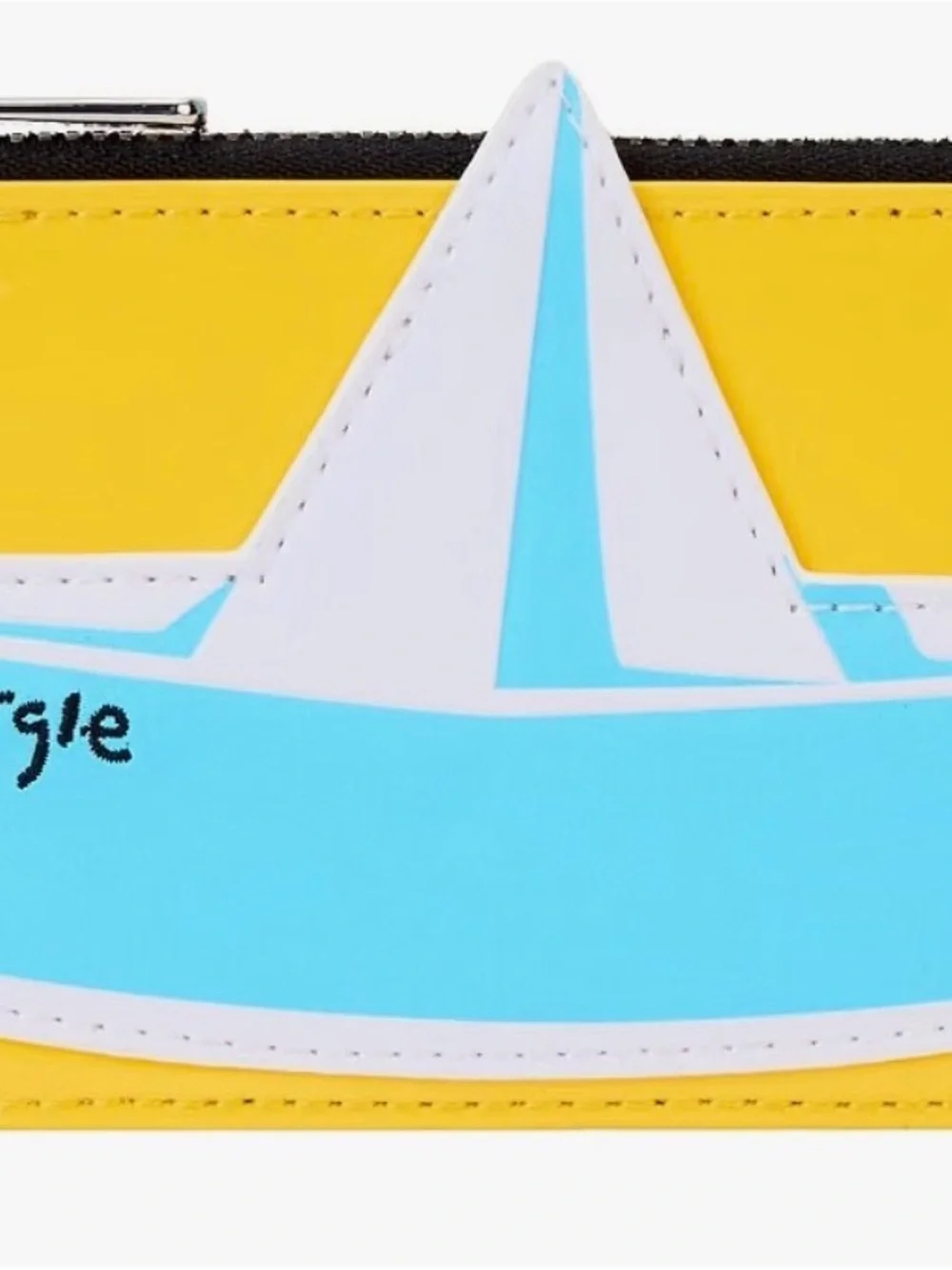 Loungefly Black and Yellow Pennywise Zip  Georgie Boat Cardholder Wallet